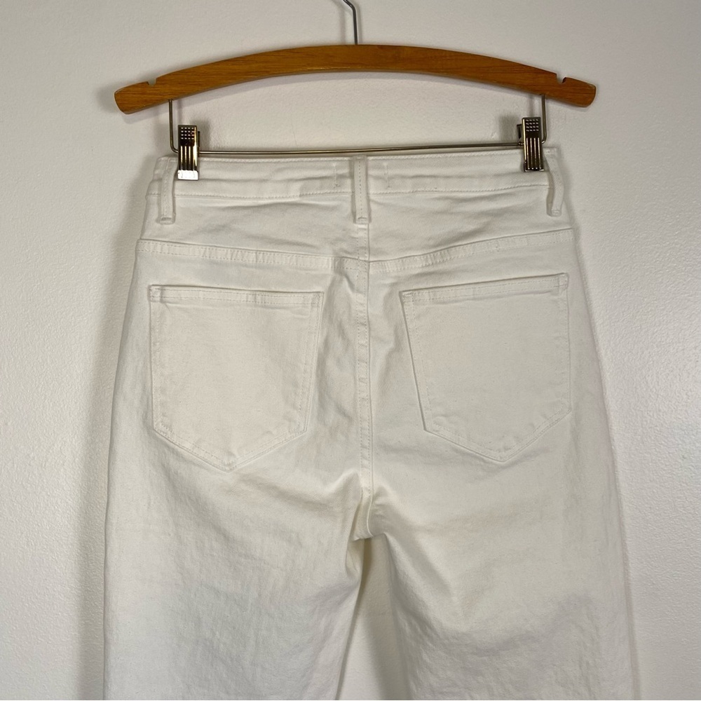 Driftwood Stella Jeans Womens 27" x 29" White High Rise Straight Leg Ankle Boho - Picture 9 of 13